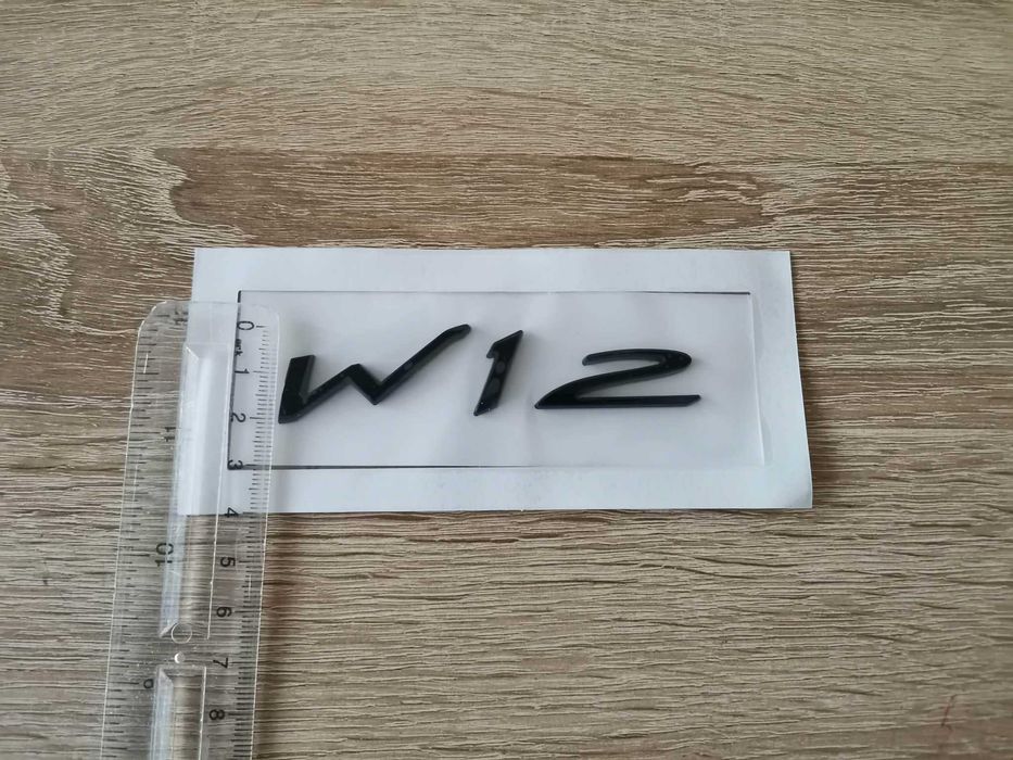 чисто черна емблема W12 за Bentley