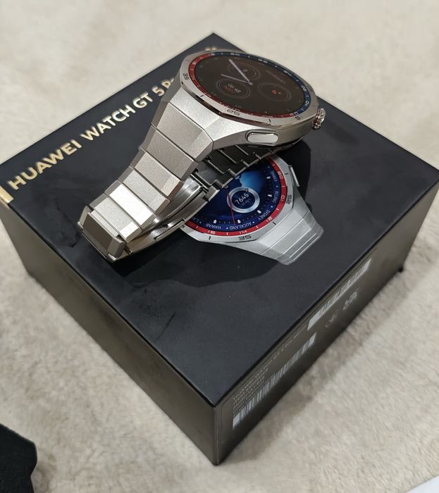 Huawei watch gt 5 pro curea titanium  garanție emag