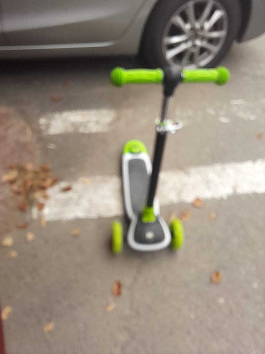Trotineta copii 3 roti verde pliabila ghidon reglabil