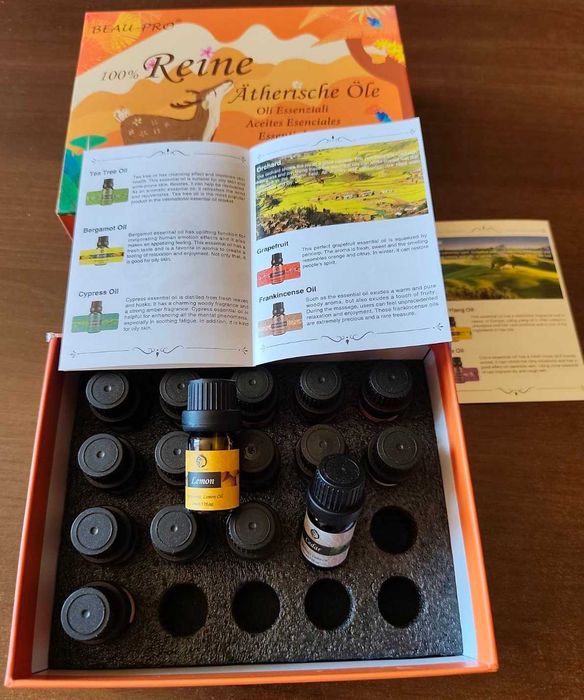 Етерични масла 100% чисти BEAU-PRO ORGANIC Essential Oil 5ml - 16 броя