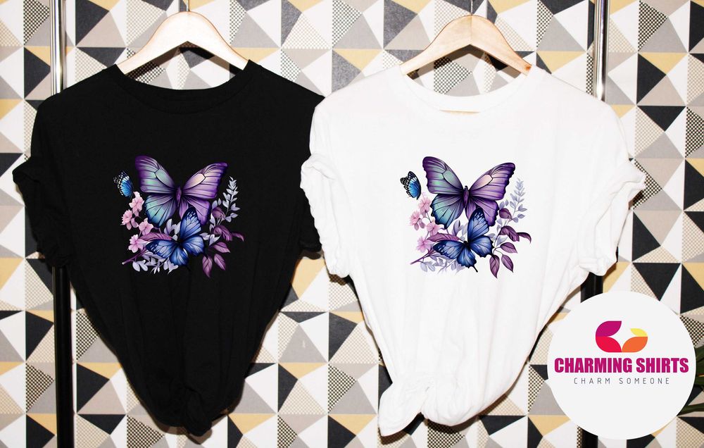 Дамски тениски с пеперуди