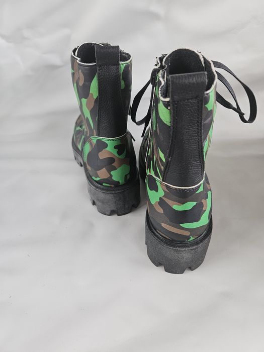Ghete damă Army , piele naturală