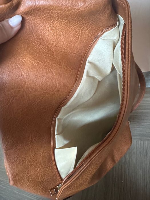 Раница-чанта естествена кожа