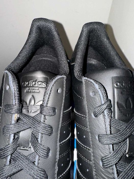 Мъжки маратонки ADIDAS SUPERSTAR ALL BLACK  Оригинални  EU40 -46 2/3