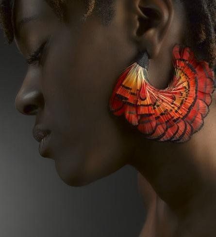 Серьги экзотические