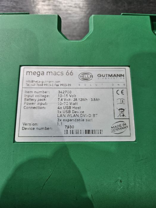 Hella Gutmann Mega Macs 66 in limba romana