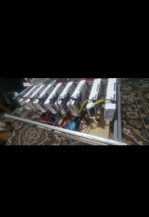 Майнинг риг на RX470 8gb.