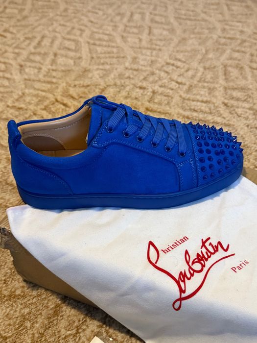 Christian Louboutin Vieira Blue Spikes  43 номер—стилни мъжки обувки