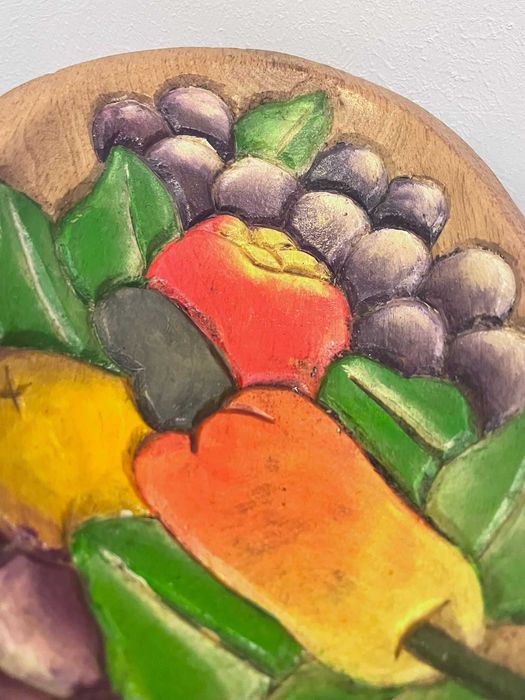 Fructiera , centru de masa , platou rustic figurina bibelou vechi  bibelouri ieftin