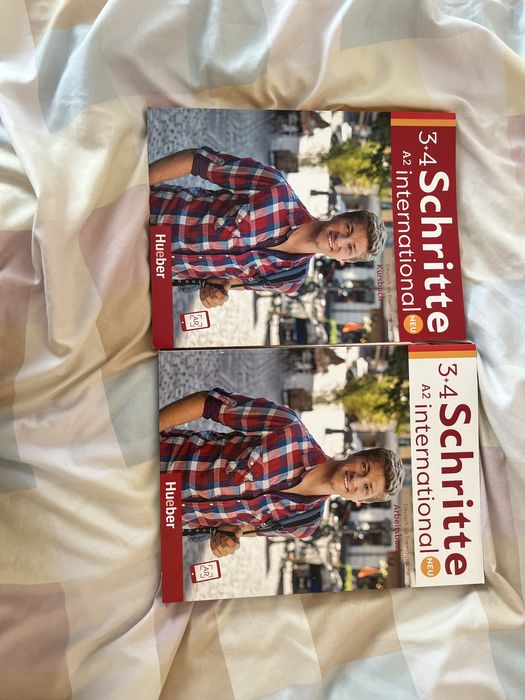 учебник и учебна тетрадка schritte 3+4 a2 international по немски език