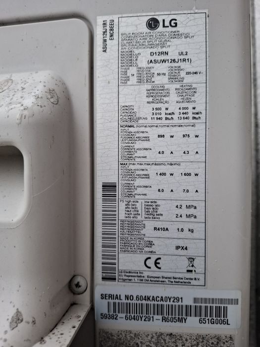 Климатик LG D12RN