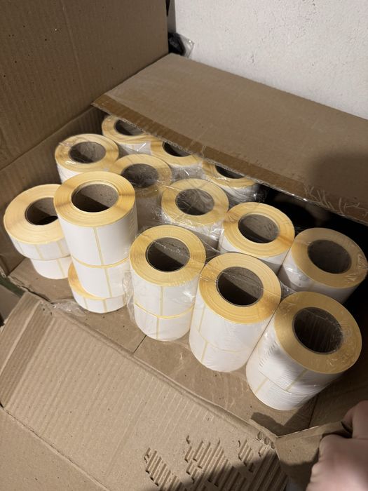 Термоэтикетки, для принтера, чековые ленты для магазинов