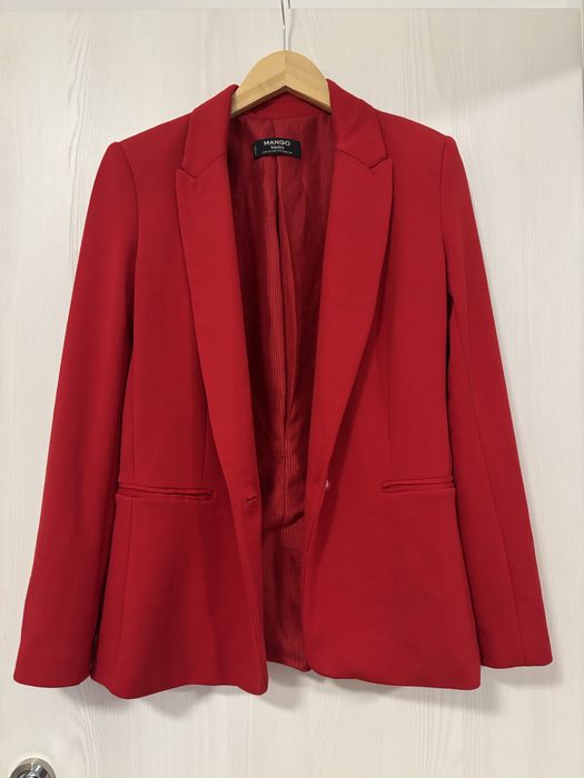 Sacou rosu elegant - Mango XS