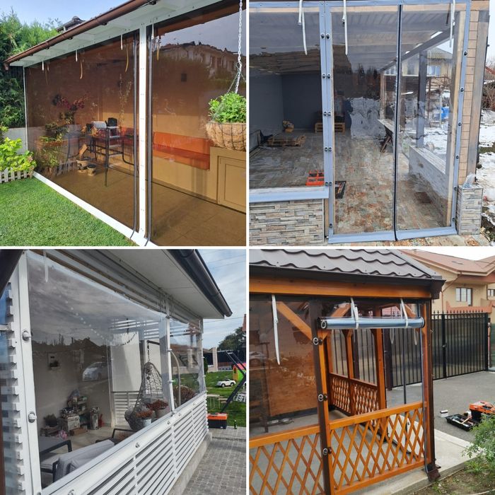 Inchderi terase / foisoare cu folie cristal