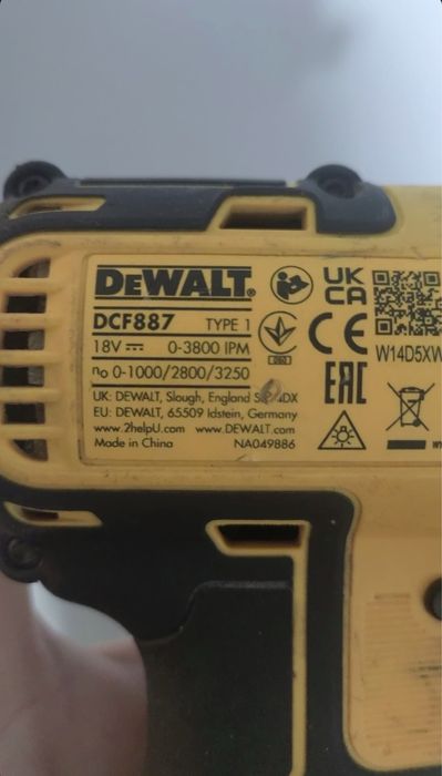 Impact DeWALT DCF887 baterie 5ah