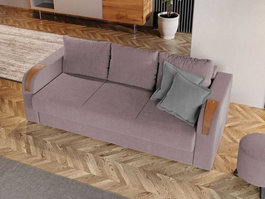 Canapea Extensibila Morelia Roze - Transport Gratuit in 4-10 zile