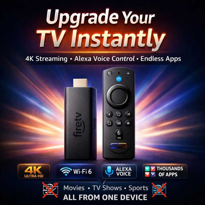Amazon Fire TV Stick 4K , 1 месечен абонамент за гледане на всичко
