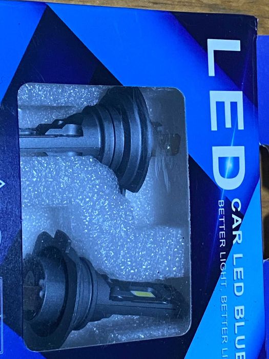 Vand becuri LED 12v 15000lm 120W noi, sau schimb cu becuri LED H1