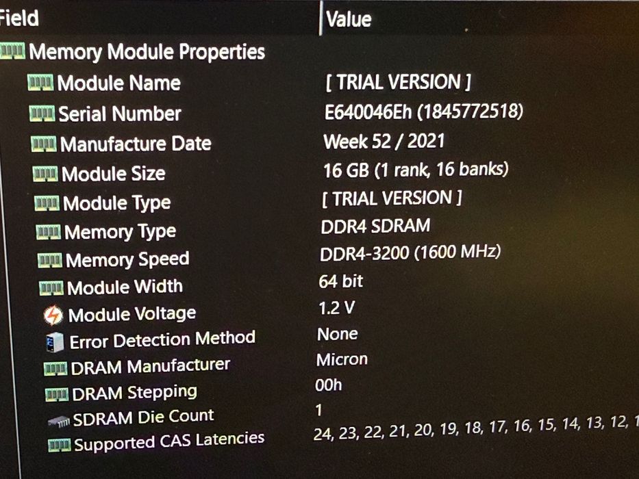 Рам памет 1бр. х 16gb DDR4 3200mhz Crucial Micron