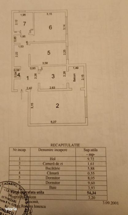 Apartament 3 camere confort 1 decomandat, Progresu, mobilat utilat.