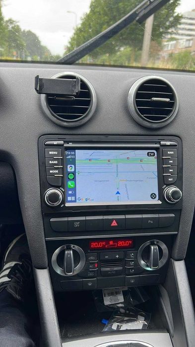 Navigație Android 15 Audi A3 Dedicată – CarPlay, QLED, 4G