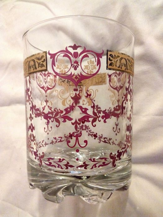 Стеклянный стаканчик для льда от Devalbor Italy.Середина века