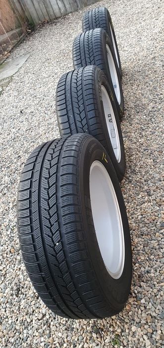 Jante aliaj originale audi pe 16. 5x112. Cu cauciucuri de iarna.