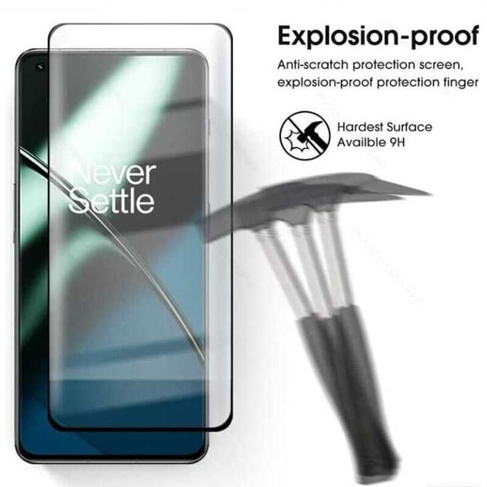 Извит удароустойчив стъклен протектор за OnePlus 8 / 9 / 10 / 11 / Pro