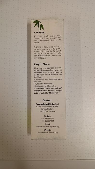 Бамбукови сламки за многократна употреба