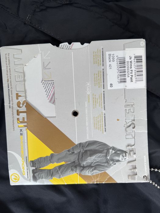 Pantaloni ski snowboard dama 40 M K2 JS W Fit Pants NOI