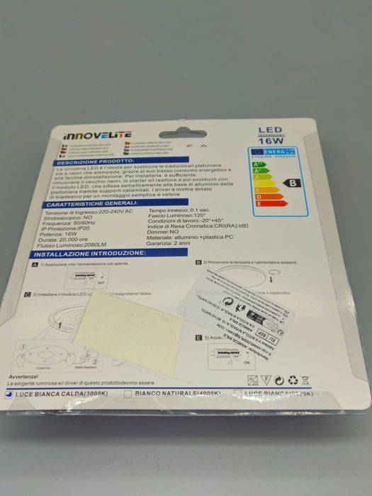 LED модул за плафониера Innovalite 16W 2080 lm 150 мм 3000K