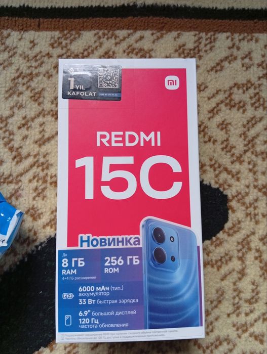 Redmi 15C karobka dakumenti bilan