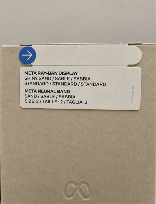 Ochelari smart Meta Ray Ban Display - Sand
