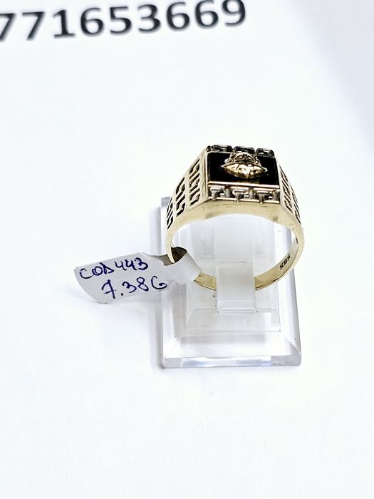 Vand inel barbatesc din aur 14 k 7.38 g cod 443