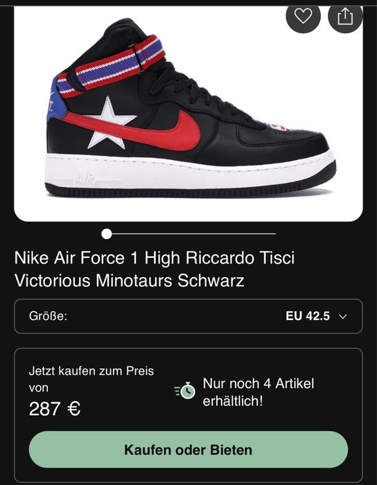 Маратонки NIKE Air Force 1 High RT Riccardo Tisci.Номер 42.5