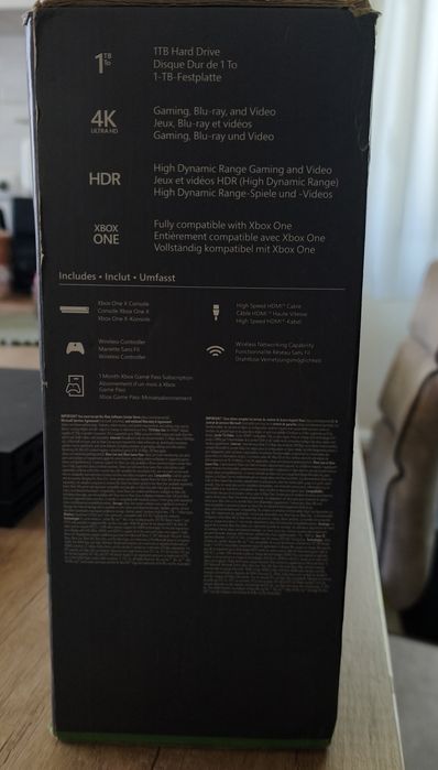Xbox one X 1T 4k