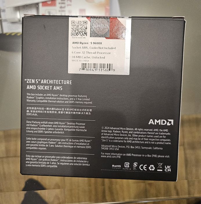 Vand procesor ryzen 5 9600x garanție pcgarage