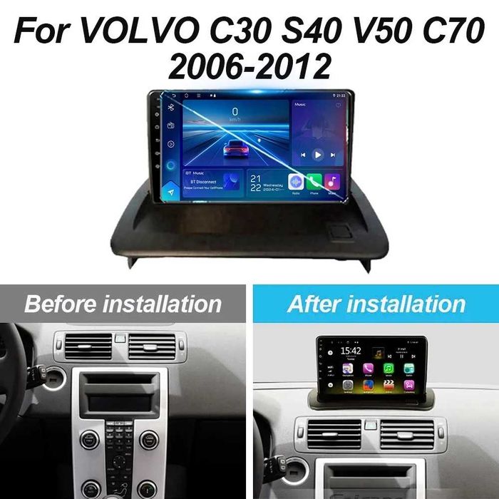 Мултимедия с Android за Volvo S40 C30 C70 навигация плеър Волво 2DIN