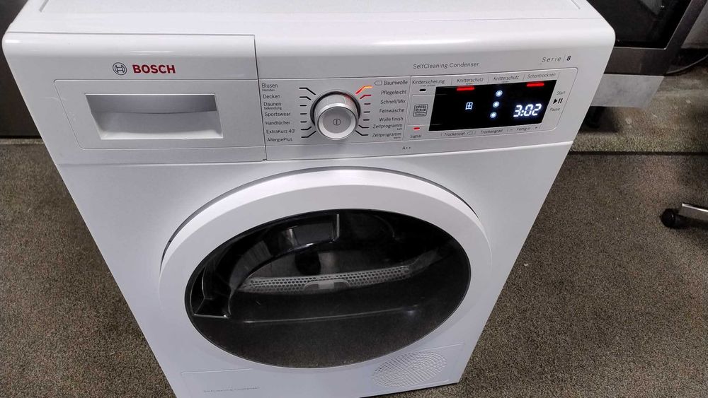A+++ Сушилня с термопомпа Bosch-Бош 9 кг Series 8 SelfCleaning AutoDry