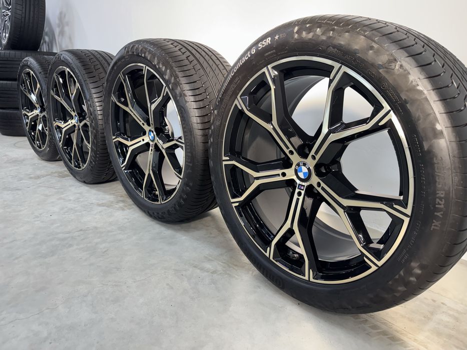 Jante Bmw X5 X6 R21 G05 G06 M741 Originale Gold Continental vara 2023