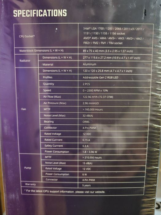 НОВ!!! Компютърен вентилатор Cooler Master, MasterLiquid PL240 Flux, бял