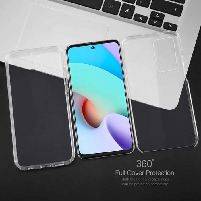 Прозрачен 360 Градуса Кейс за Xiaomi Redmi 10 Супер Защита / Дисплей