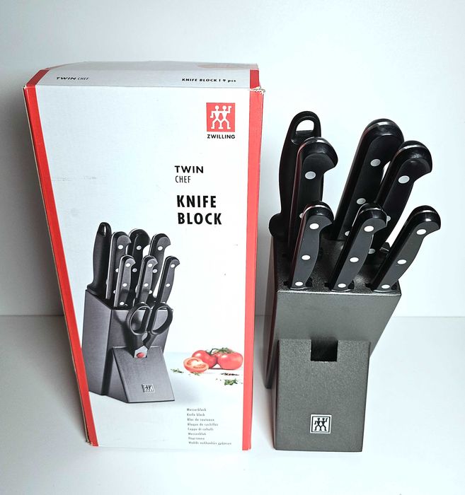 ZWILLING - Луксозен комплект кухненски ножове с блок FIVE STAR , TWIN CHEF