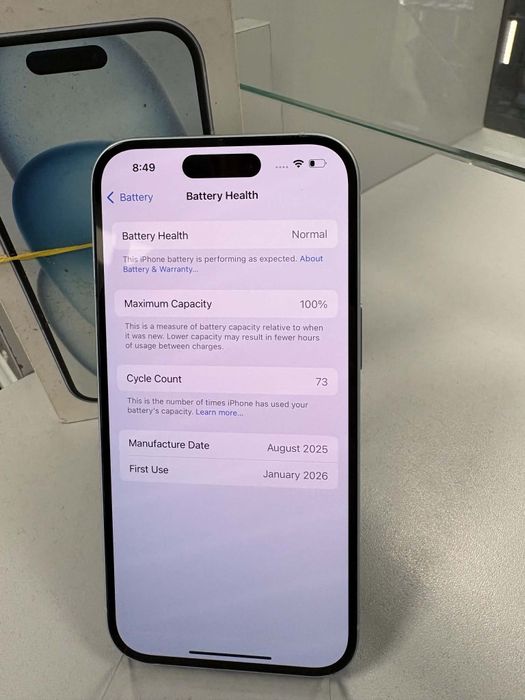 iPhone 15 128 100%