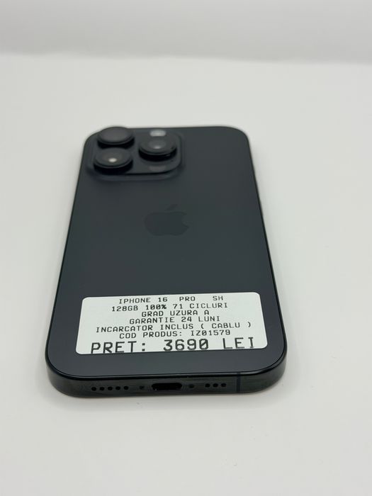 Iphone 16 Pro 128GB 100% Garantie Rate BuyBack - zonemag.ro