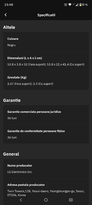 Monitor lg 24 inchi
