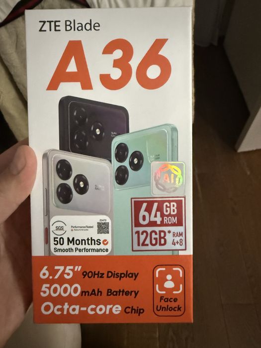 Продам новый ZTE Blade A36