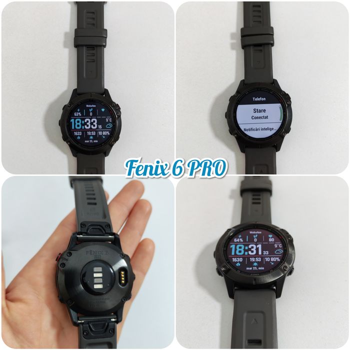 Garmin Fenix 6 Pro 47 mm, Garmin Enduro 51 mm, ca nou.