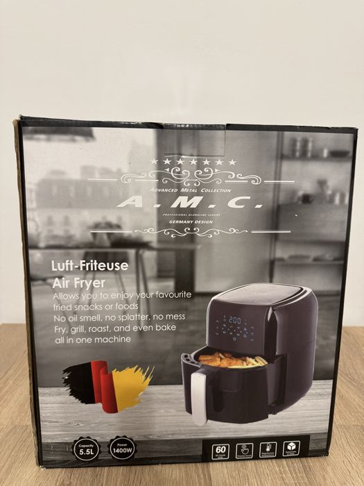 Friteuză cu aer cald A.M.C. 5,5 L – Nouă, nefolosită