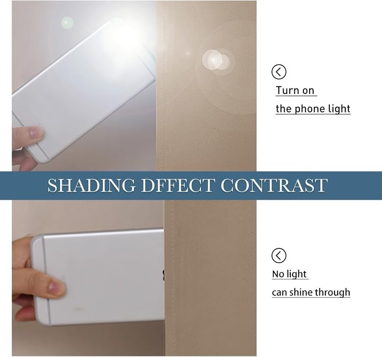 Комплект 2бр трислойни завеси с халки, 100% затъмняващи, шумоизолиращи